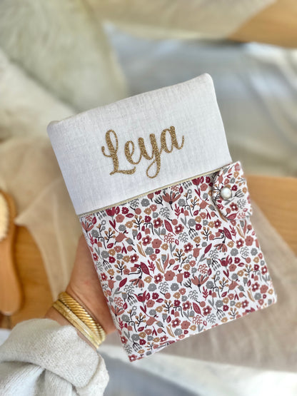 Ensemble Mini Doux – Protège-carnet & Bonnet ourson